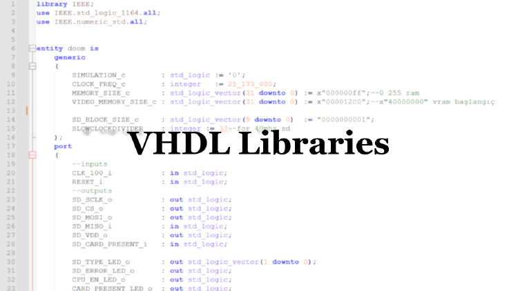 Libraries in VHDL and the Functions They Contain